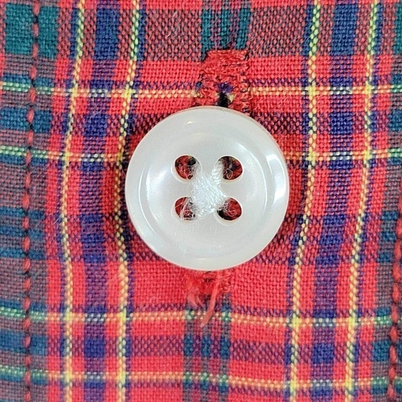 Polo Ralph Lauren Oxford Shirt Men's 16.5 XL Red Plaid LS Button Down Yarmouth - Picture 5 of 9